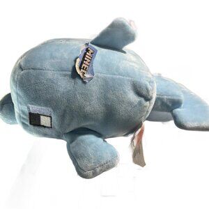 Minecraft Dolphin Plush 11" Blue Mojang Matte Stuffed Plushy